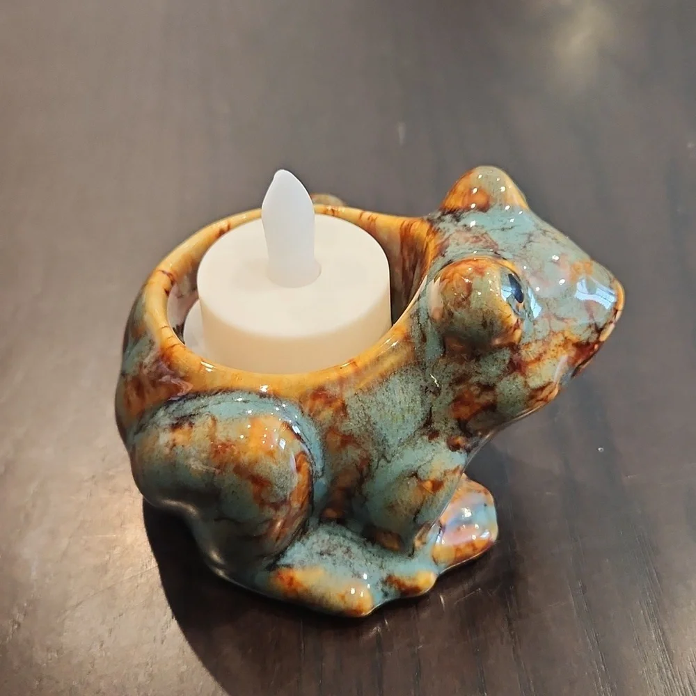 PIER 1 Import Frog Tealite Holder, NEW - Picture 15 of 16